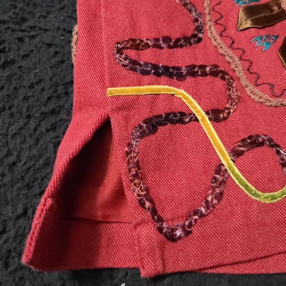 Acorn Womens Jacket Multicolor Size XL 100% Polyester Long Sleeve Open Beaded - Picture 10 of 12